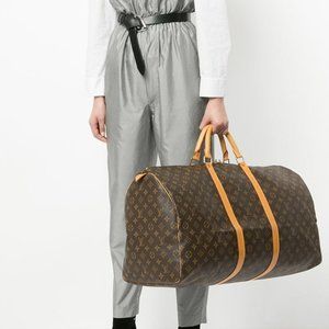 Auth Louis Vuitton Keepall 60 Bandouliere #35780L32